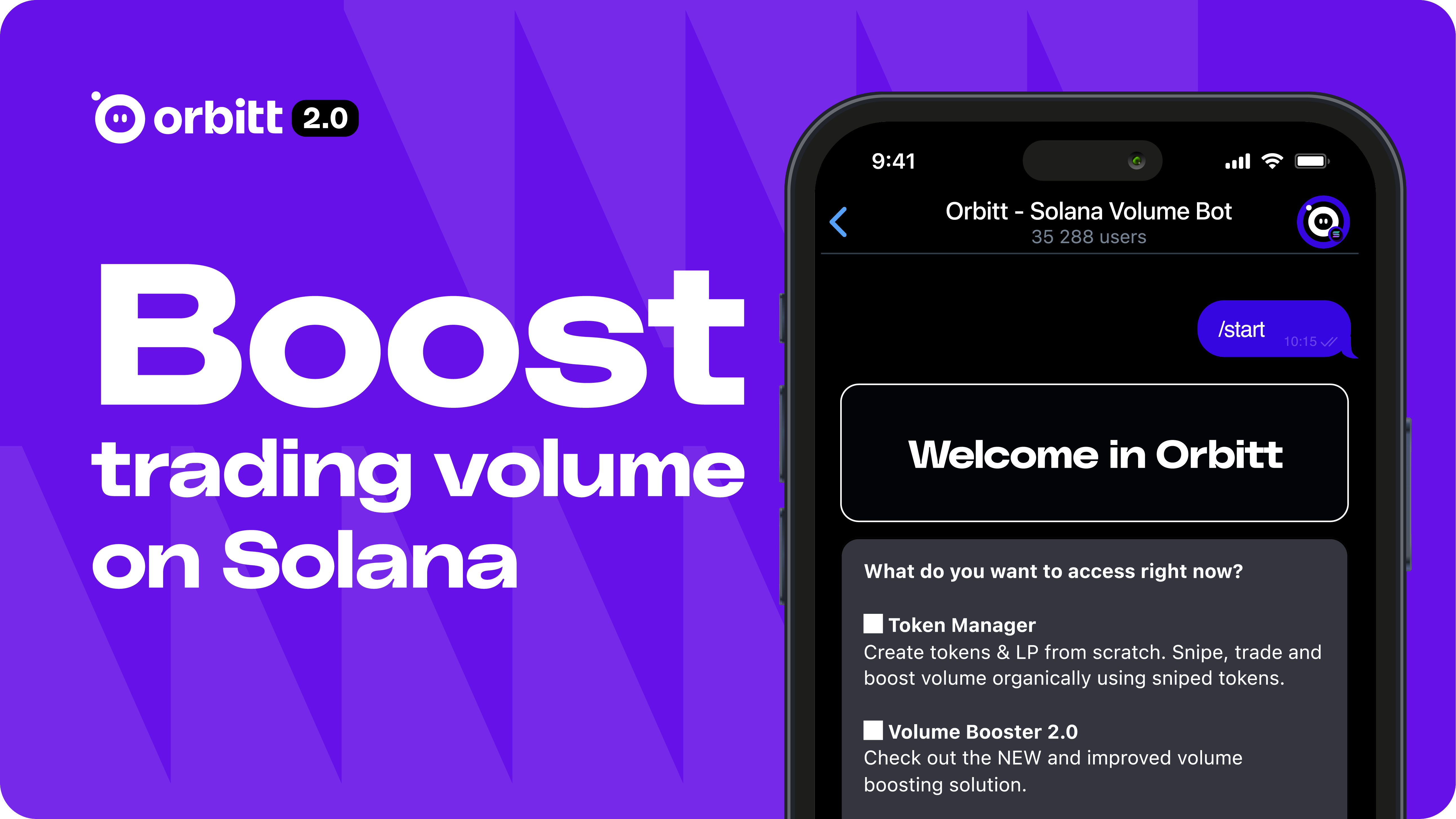 Orbitt - Solana Volume Booster - Solana Volume Bot